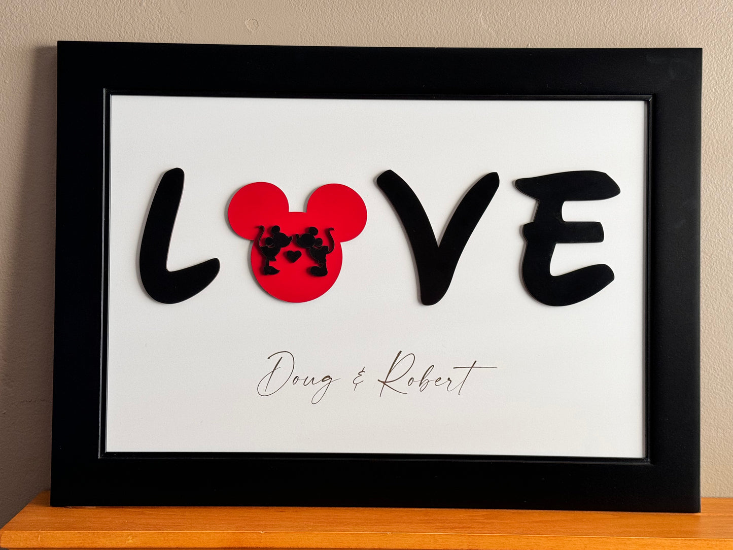 Personalized Mouse LOVE Sign