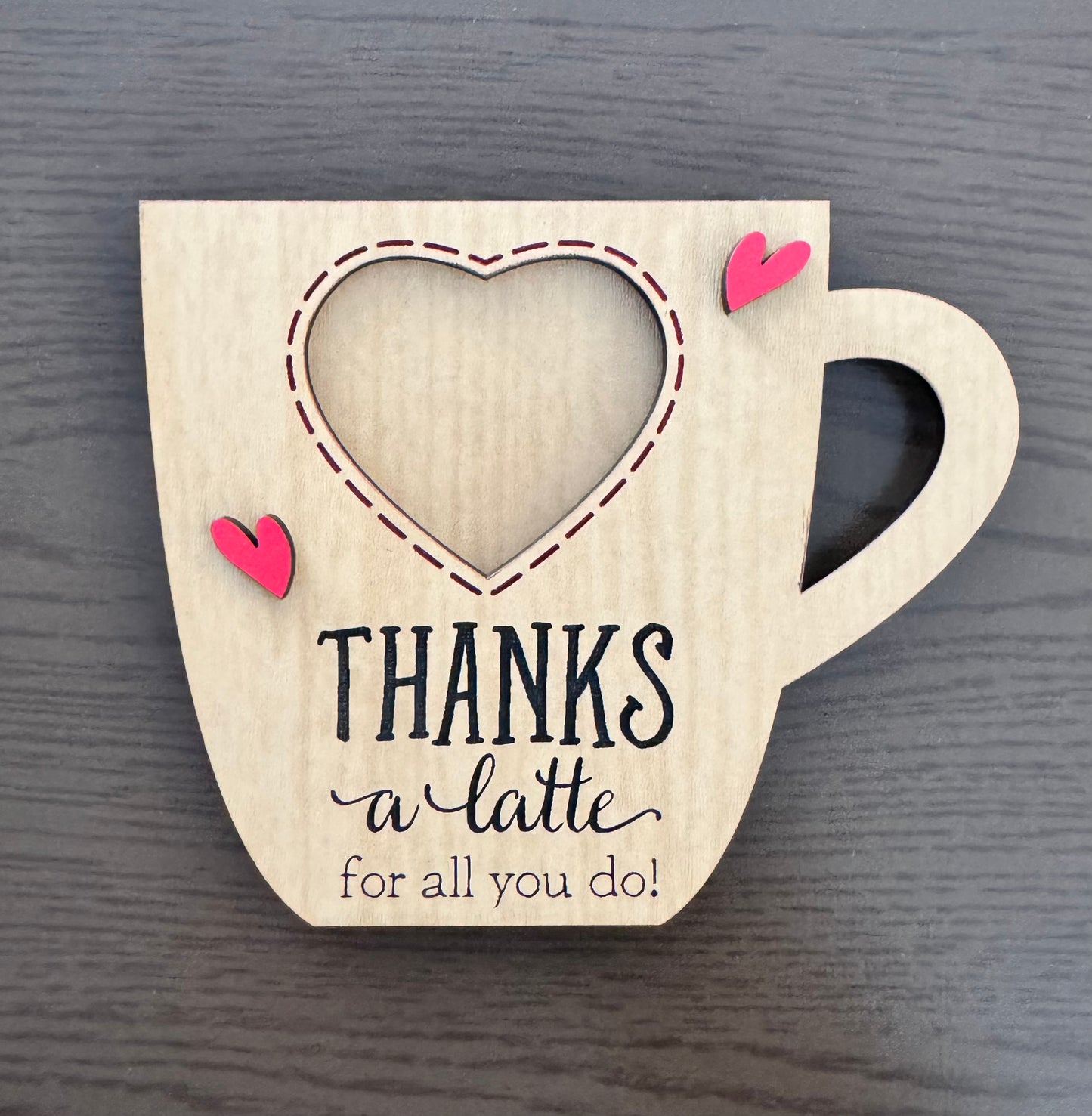 Thanks a Latte Gift Card Holder