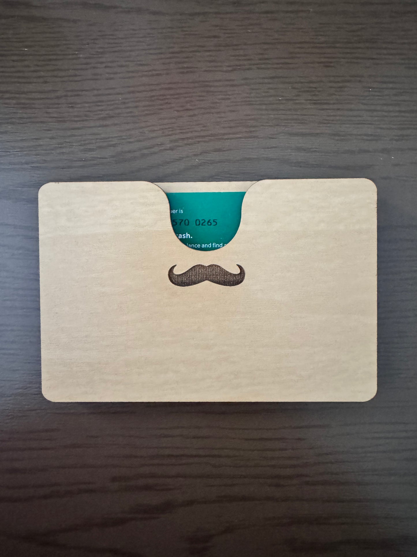Mustache Birthday Gift Card Holder