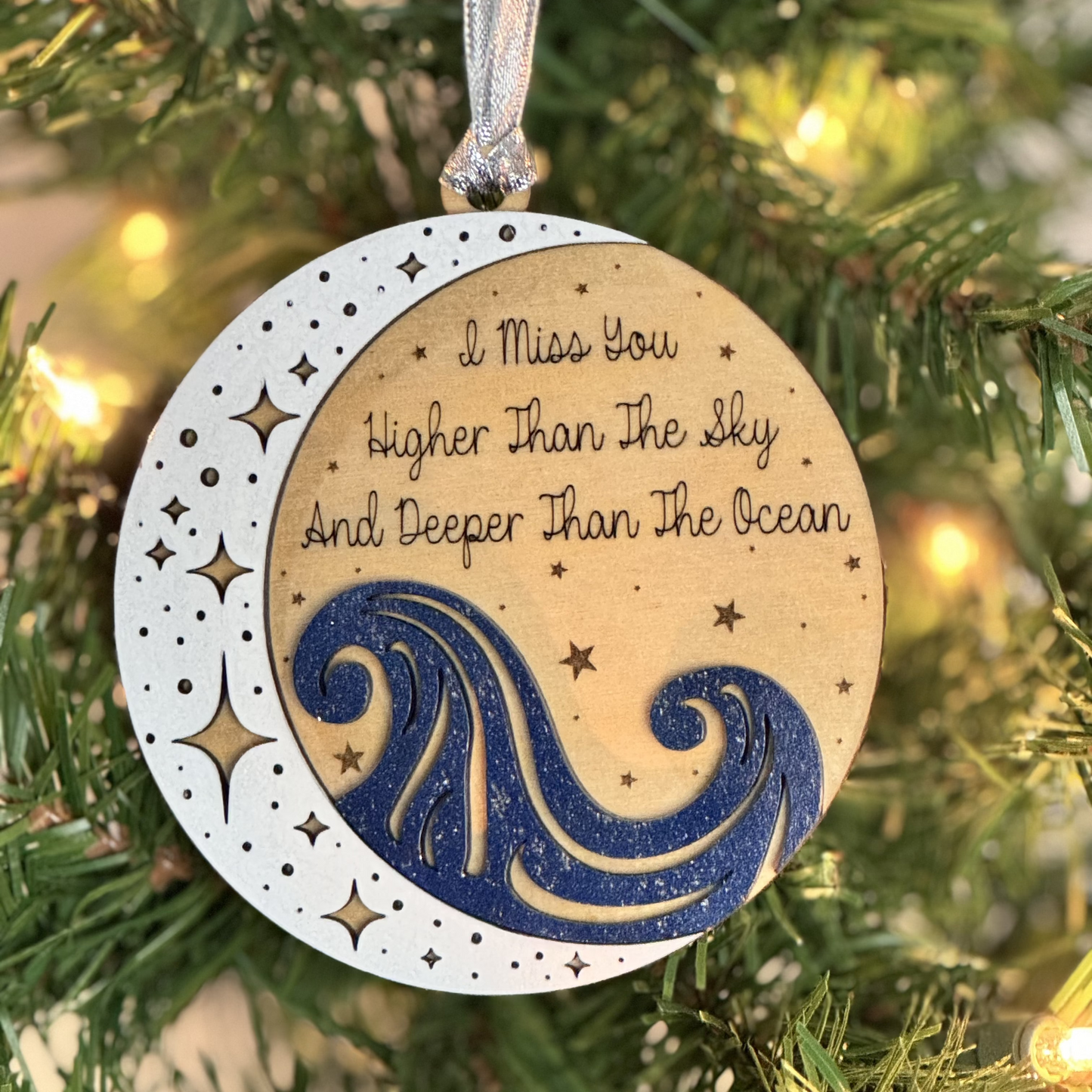 Miss You Sky & Ocean Ornament