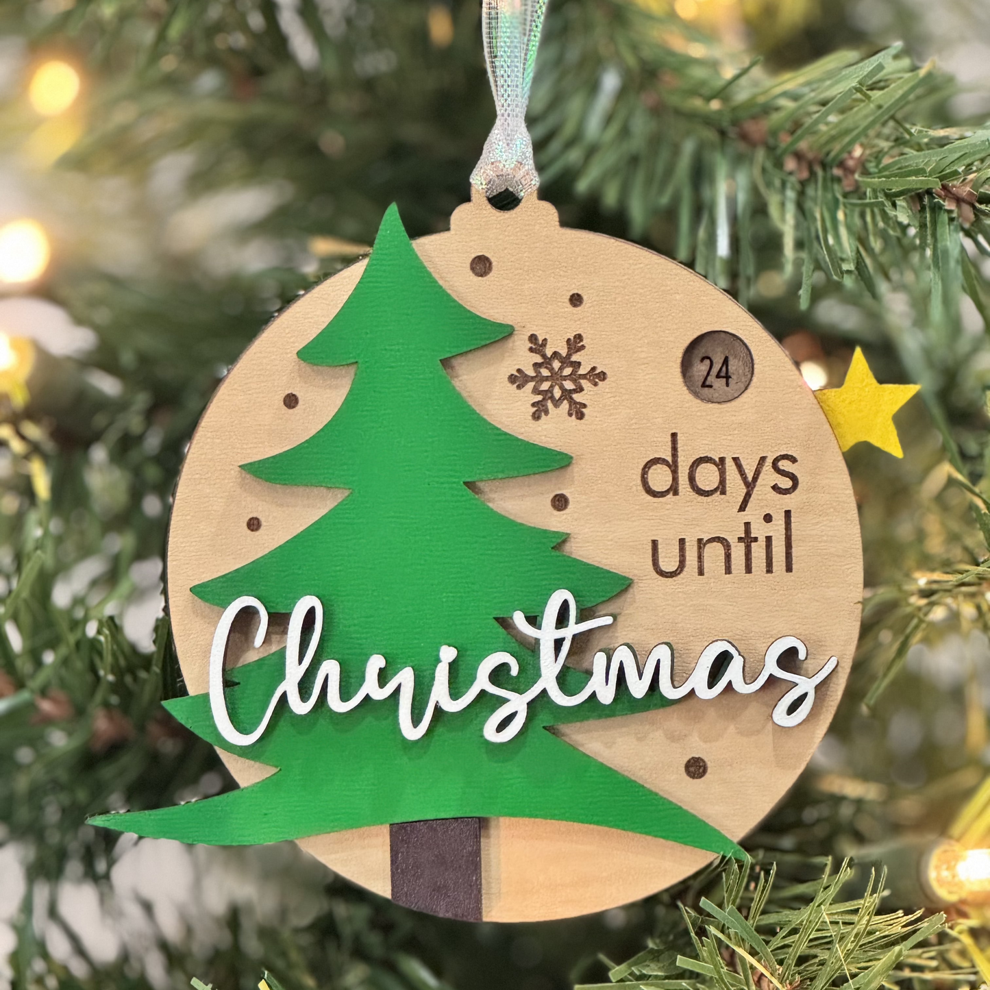 Christmas Countdown Ornament - Christmas Tree