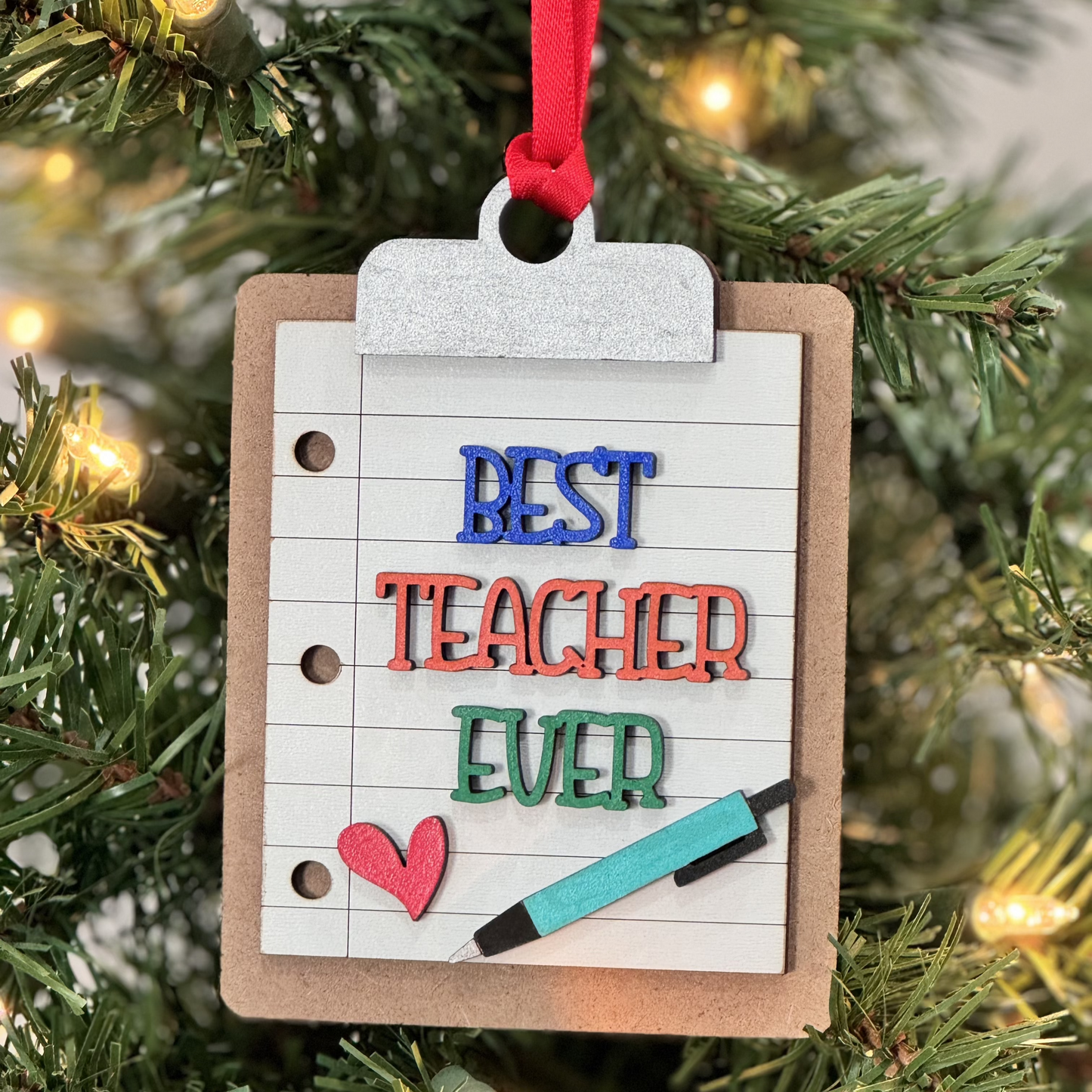 Best Teacher Ever Ornament