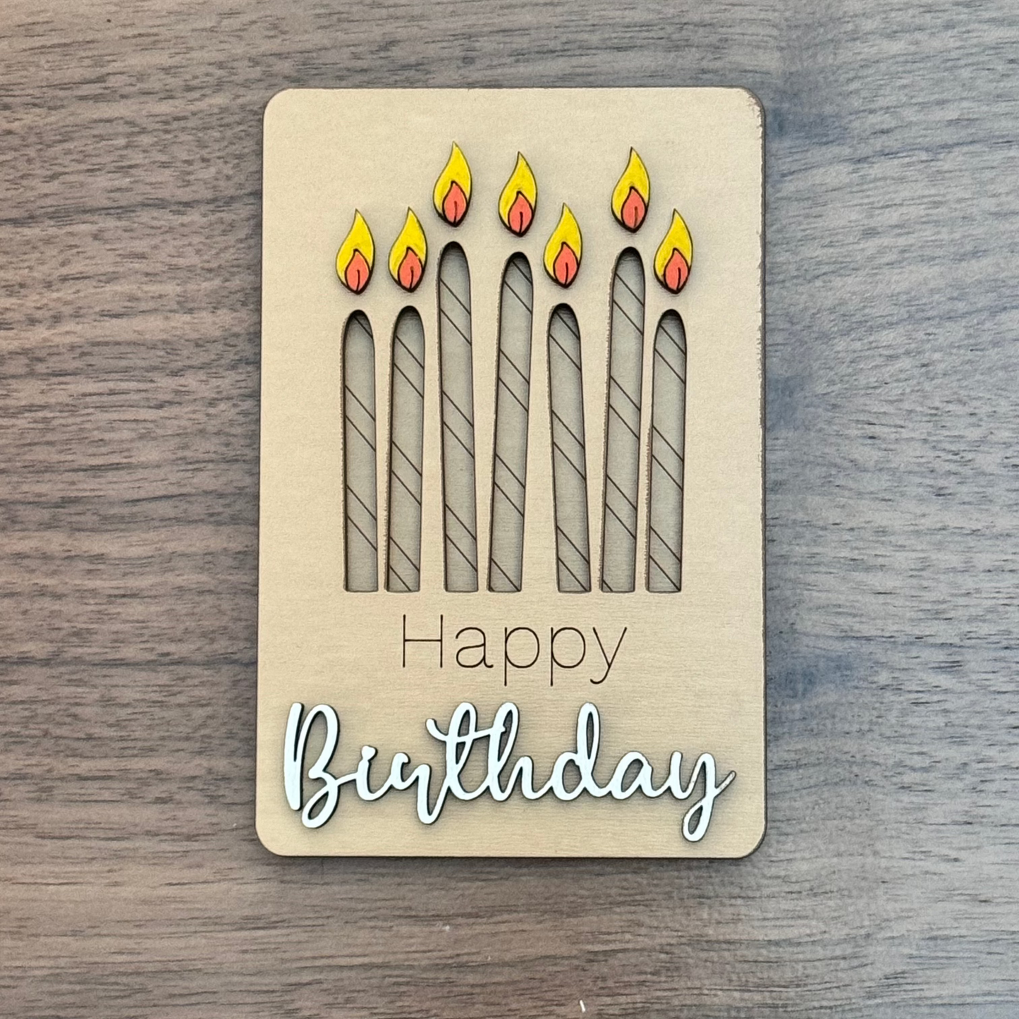 Birthday Candles Gift Card Holder