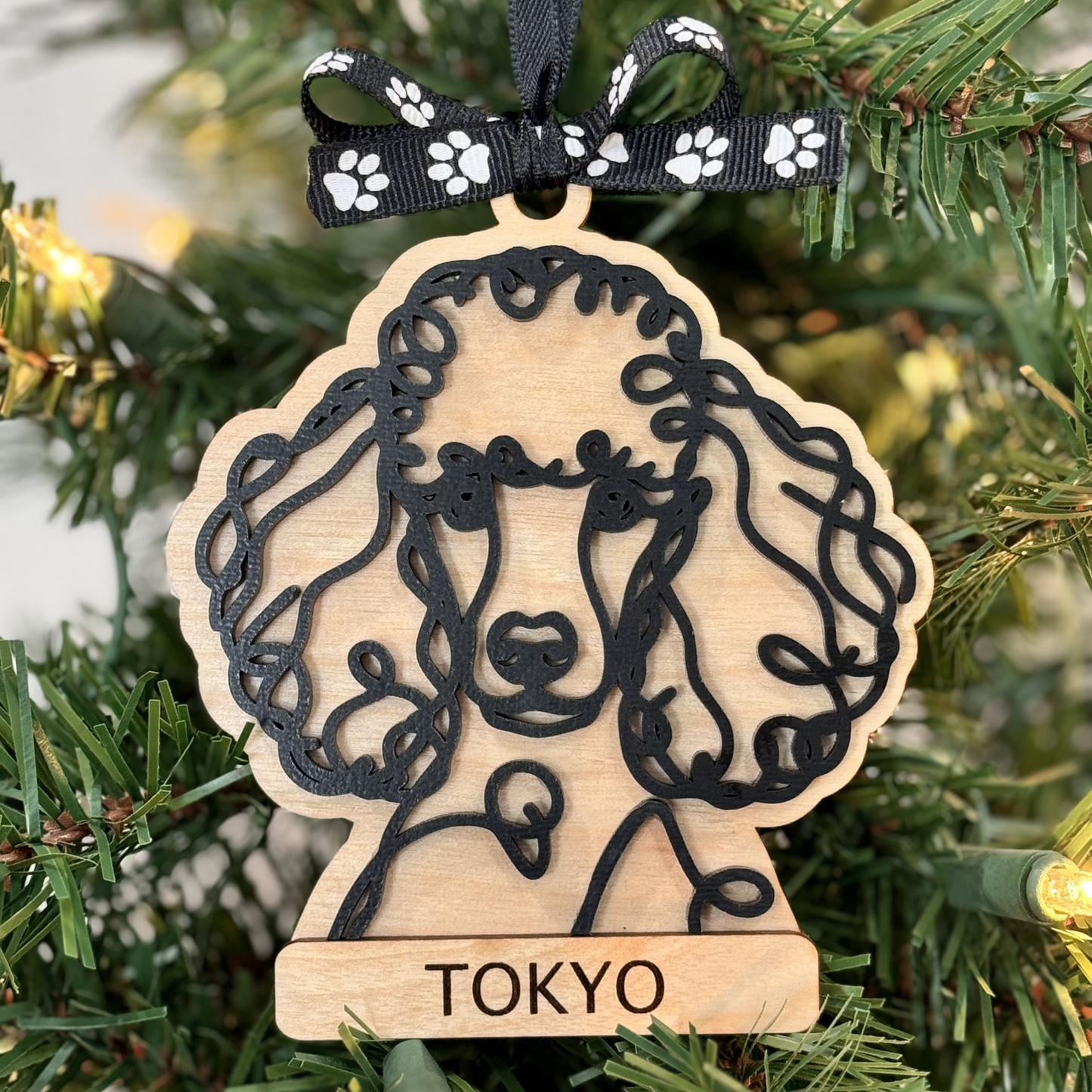 Poodle Ornament