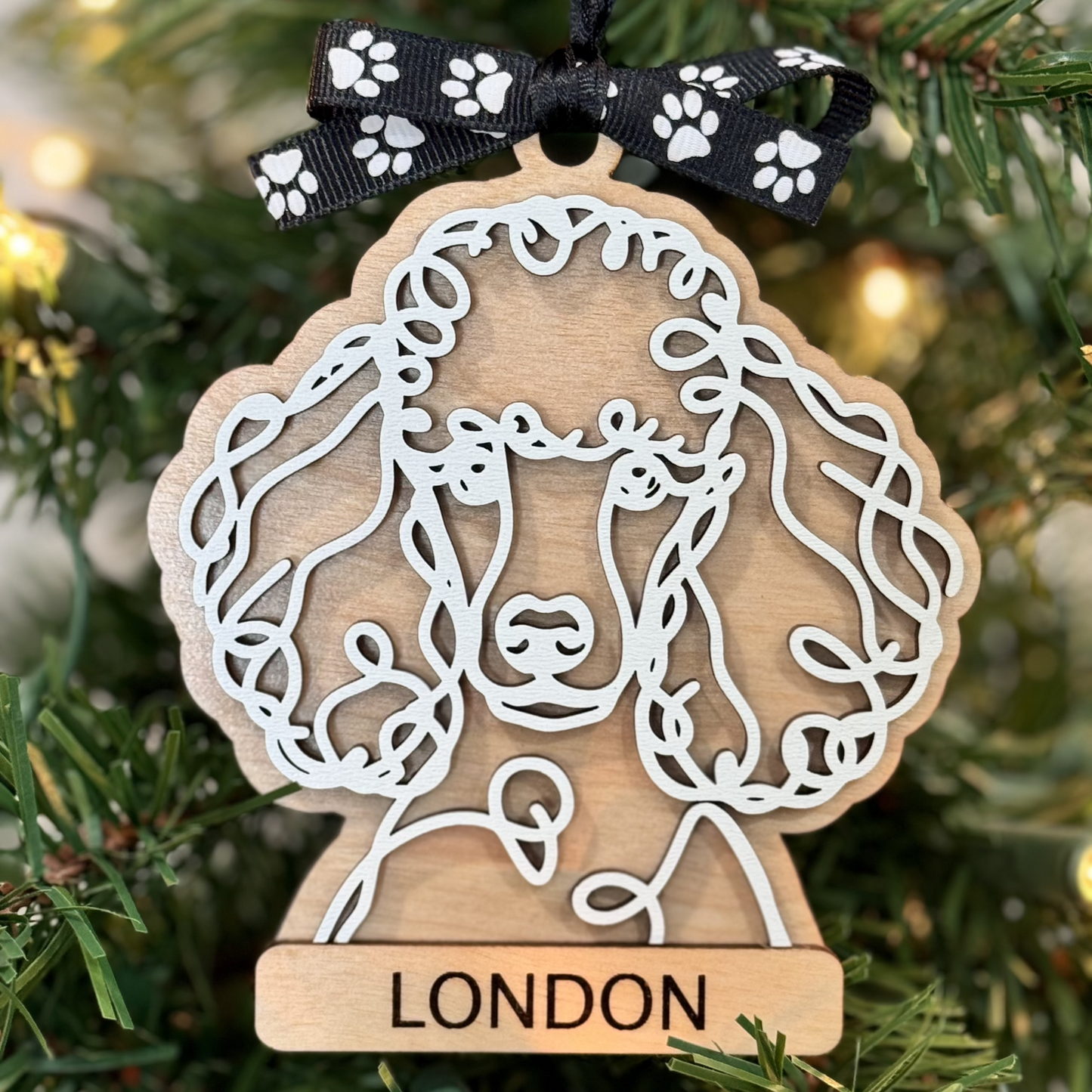 Poodle Ornament