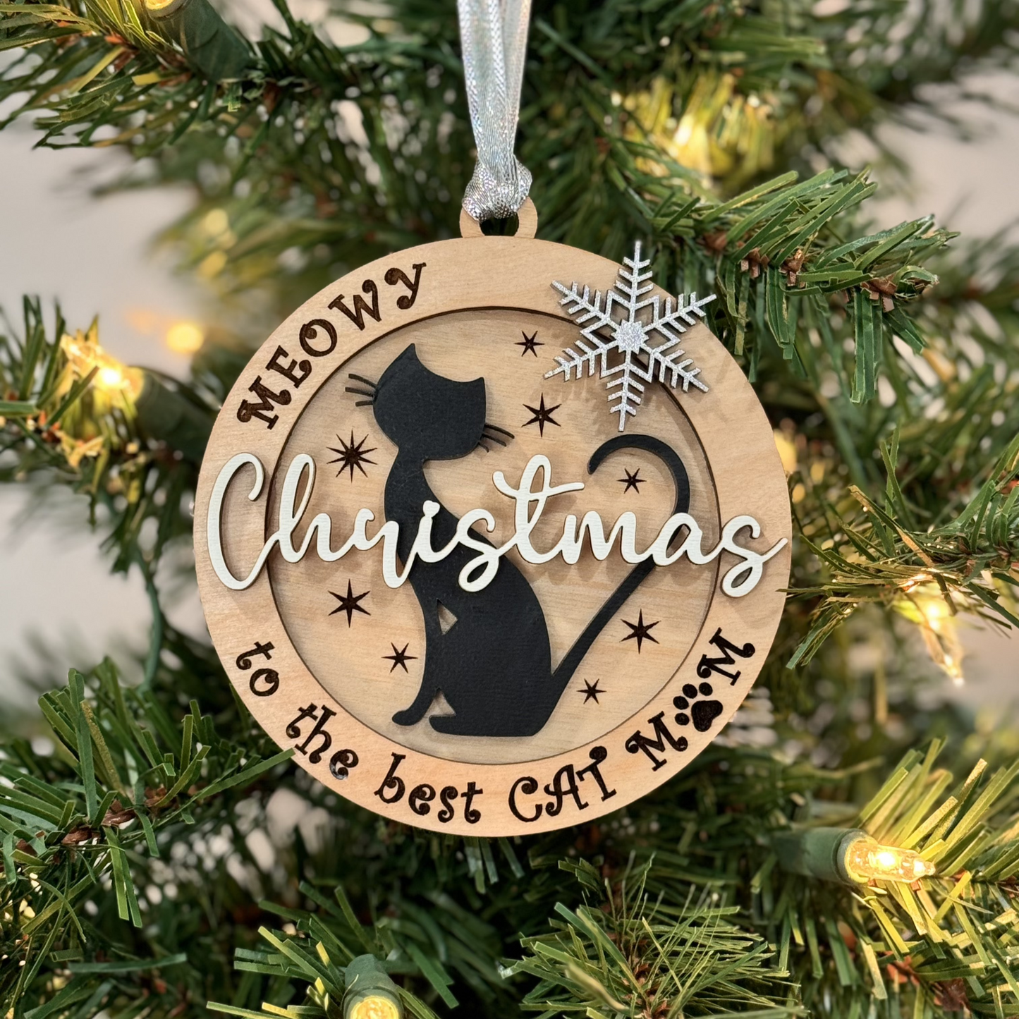 Meowy Christmas Ornament