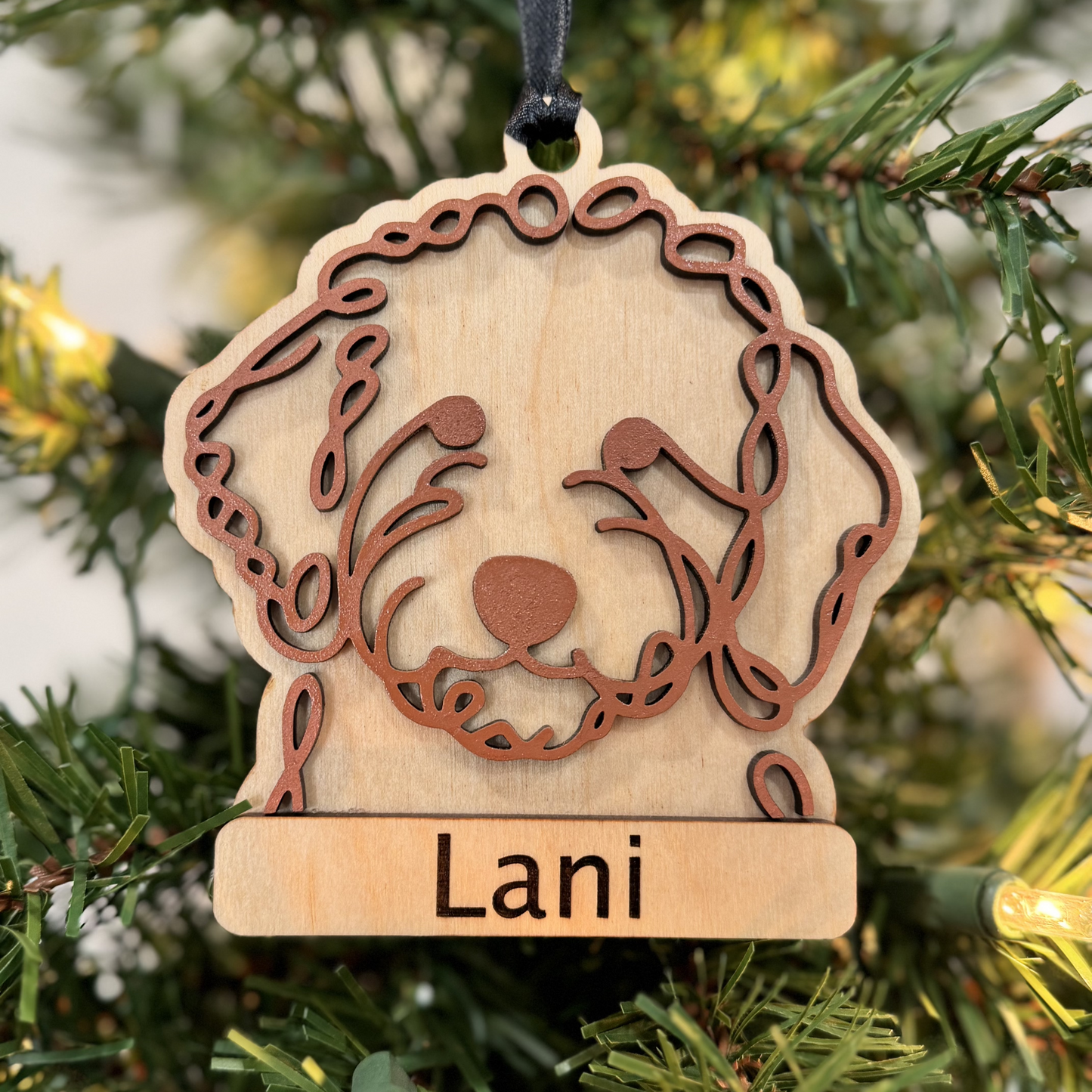 GoldenDoodle Ornament
