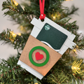 Coffee Cup Ornament / Gift Card Holder