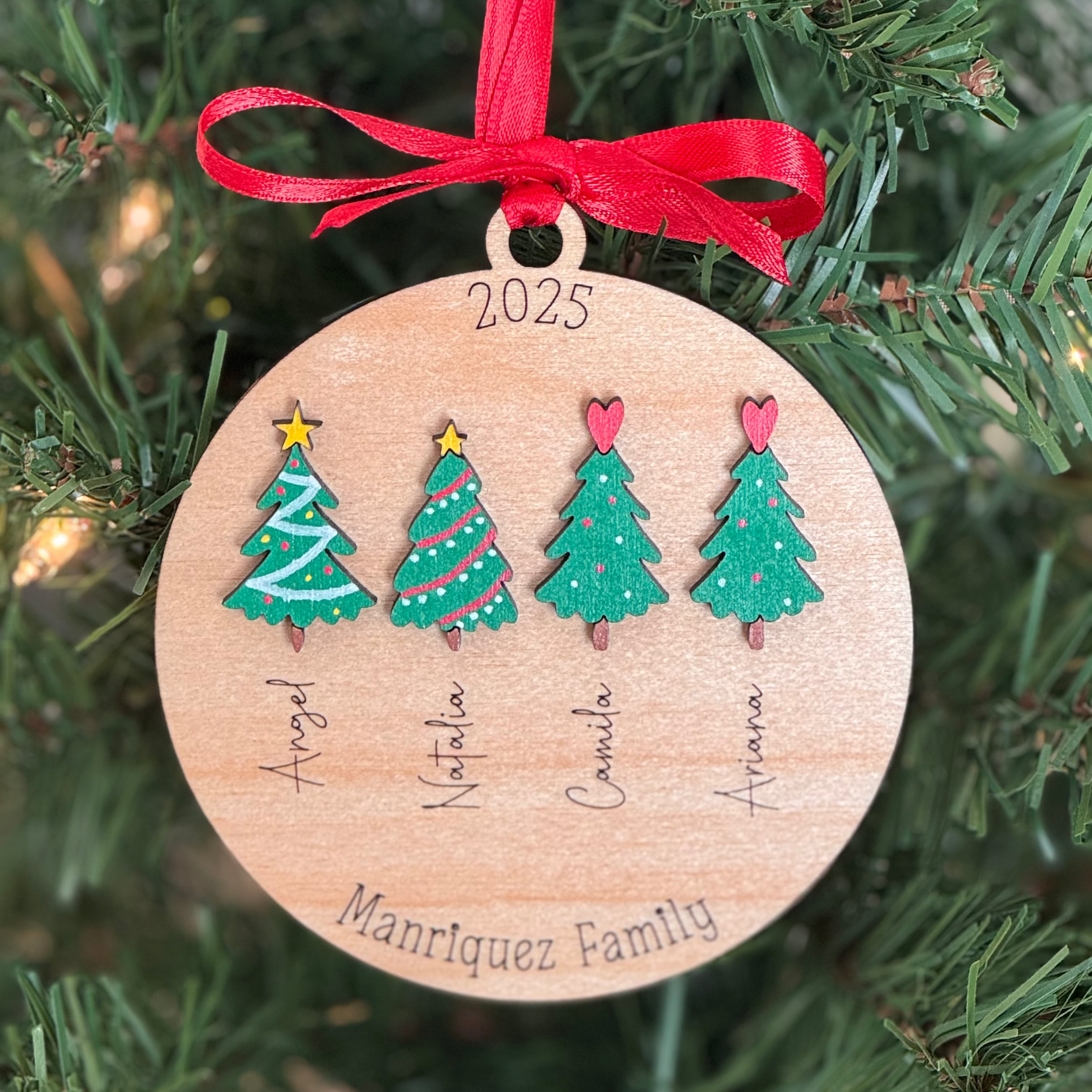 Mini Trees Family Ornament