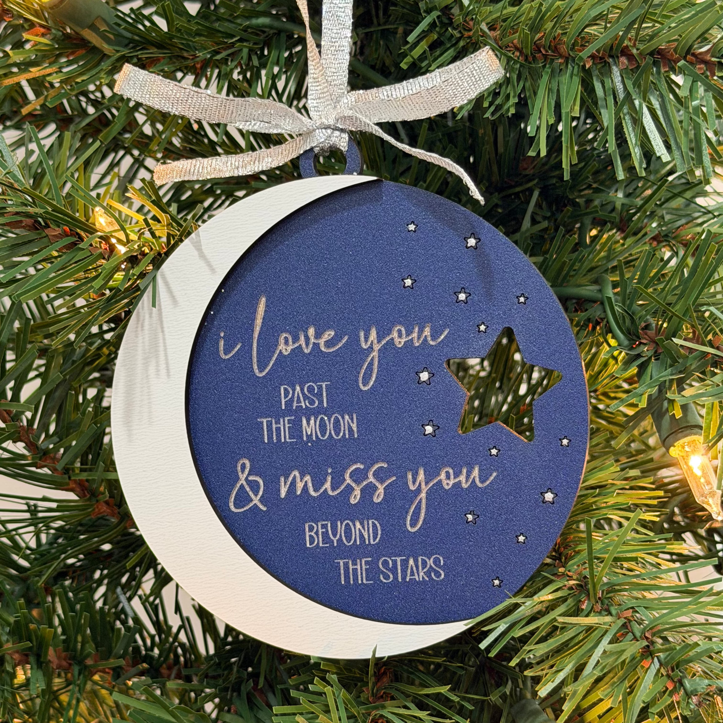 Love You & Miss You Moon & Stars