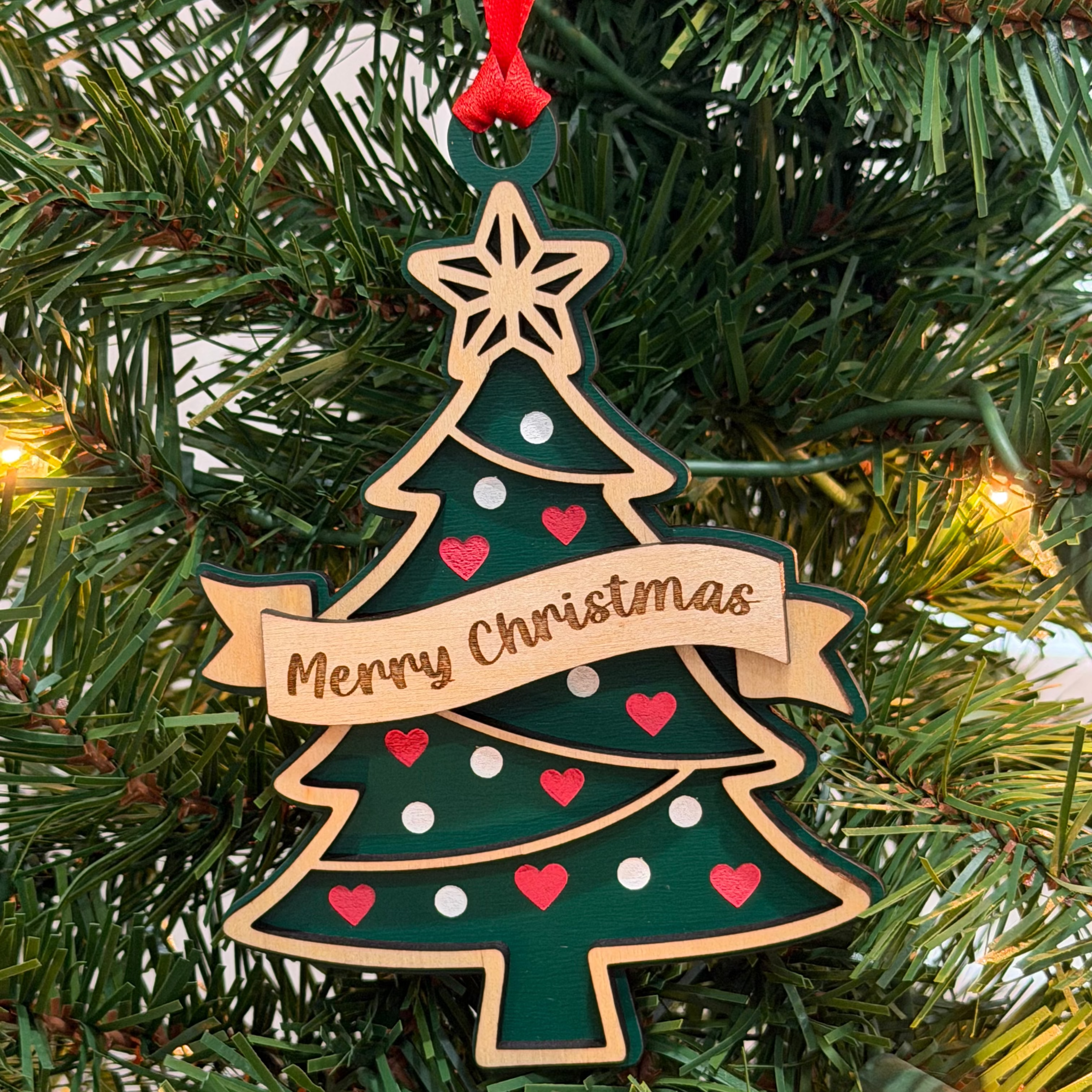 Christmas Tree w/Hearts