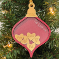 Teardrop Shaker Family Ornament
