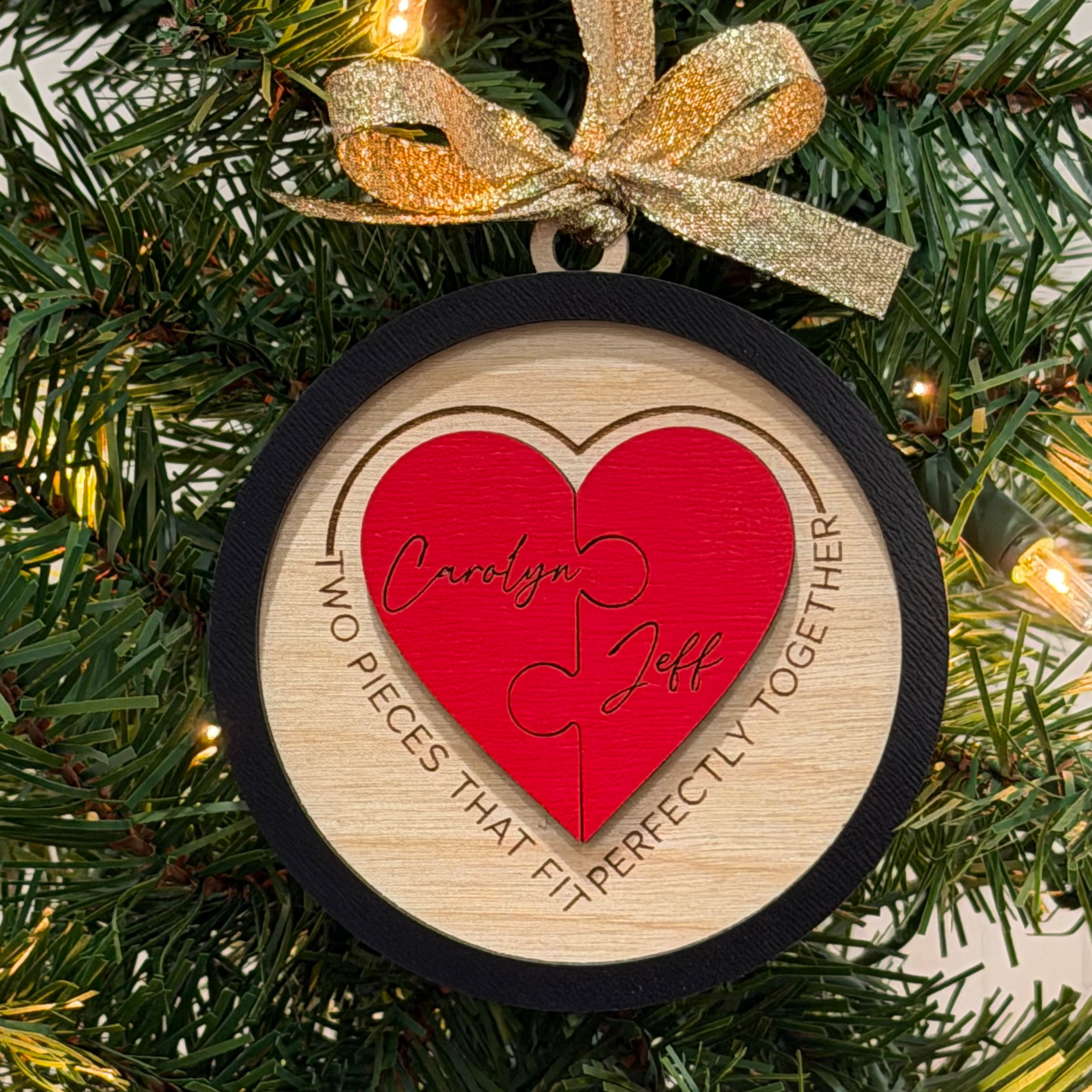 Puzzle Love Ornament
