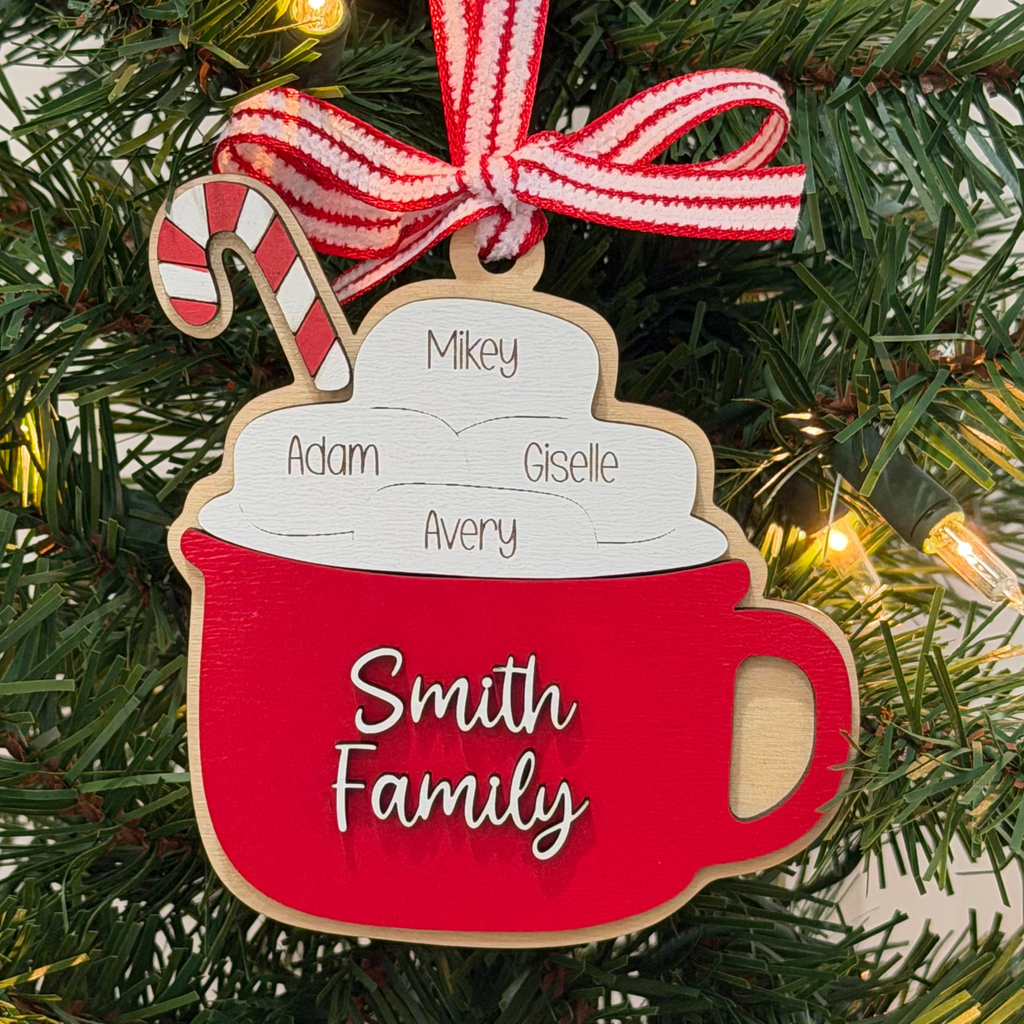 Hot Cocoa Family Ornament
