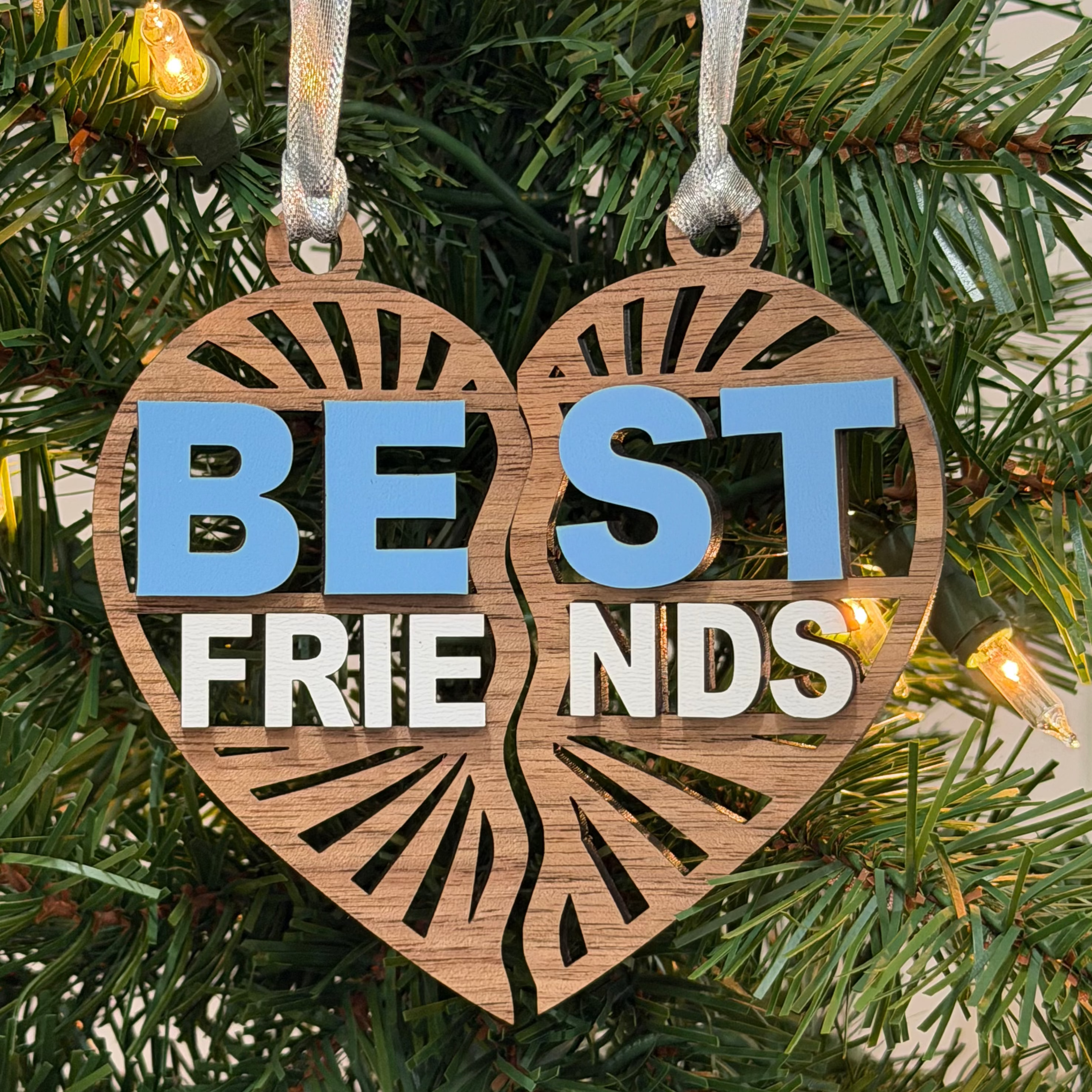 Best Friends Heart Ornament