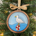 Seagull Ocean Breeze Ornament
