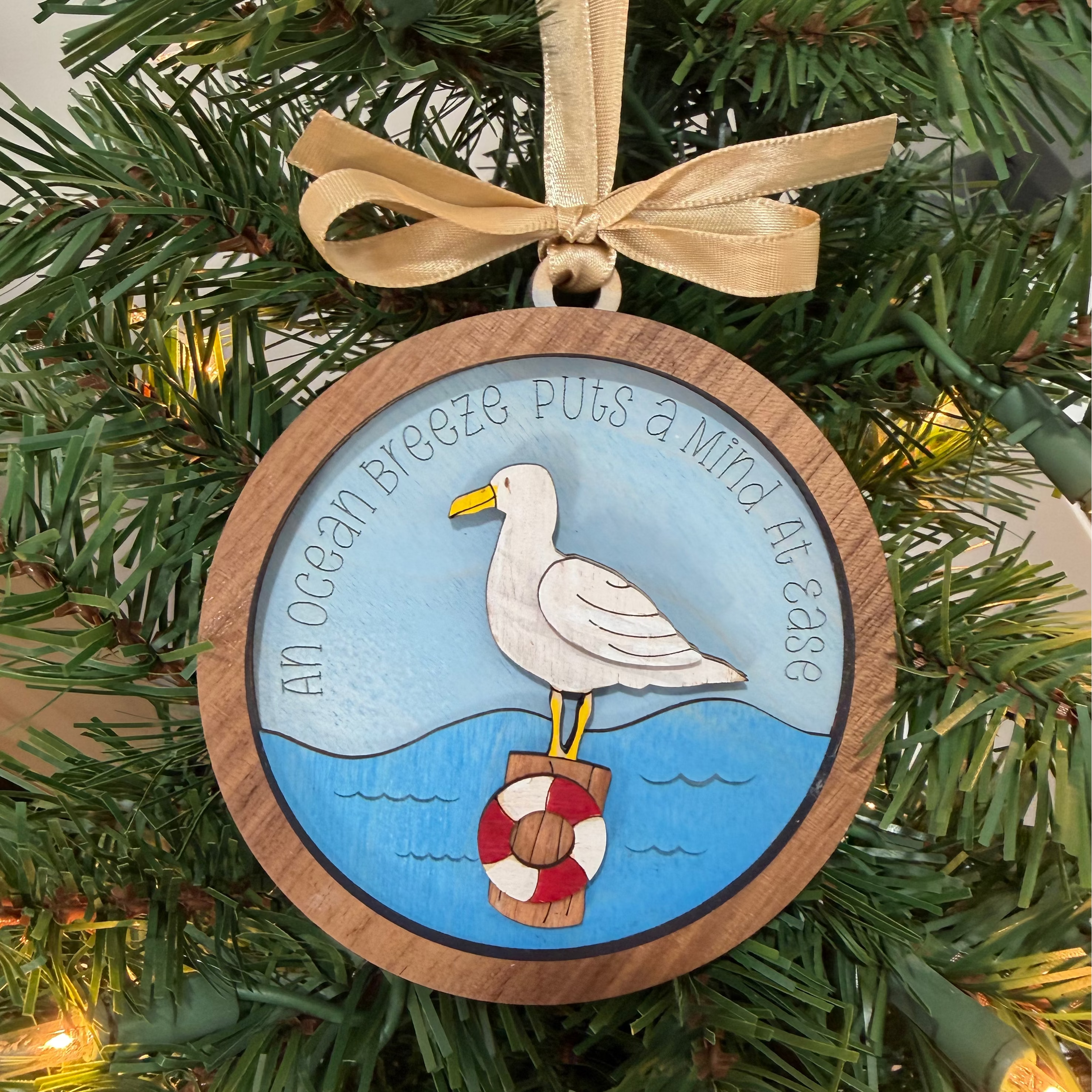 Seagull Ocean Breeze Ornament