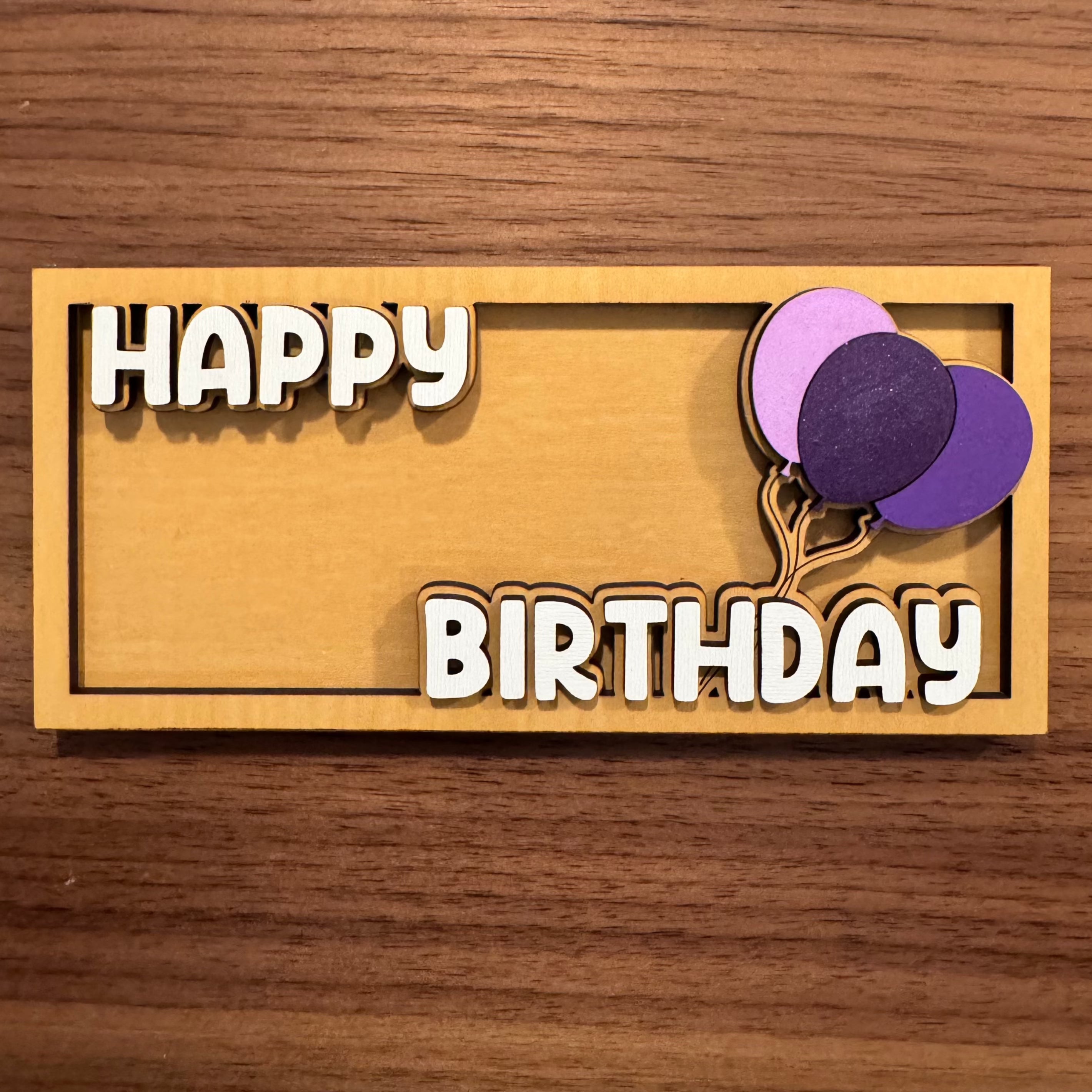 Happy Birthday Money Holder