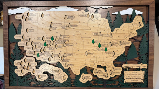 National Parks Travel Map