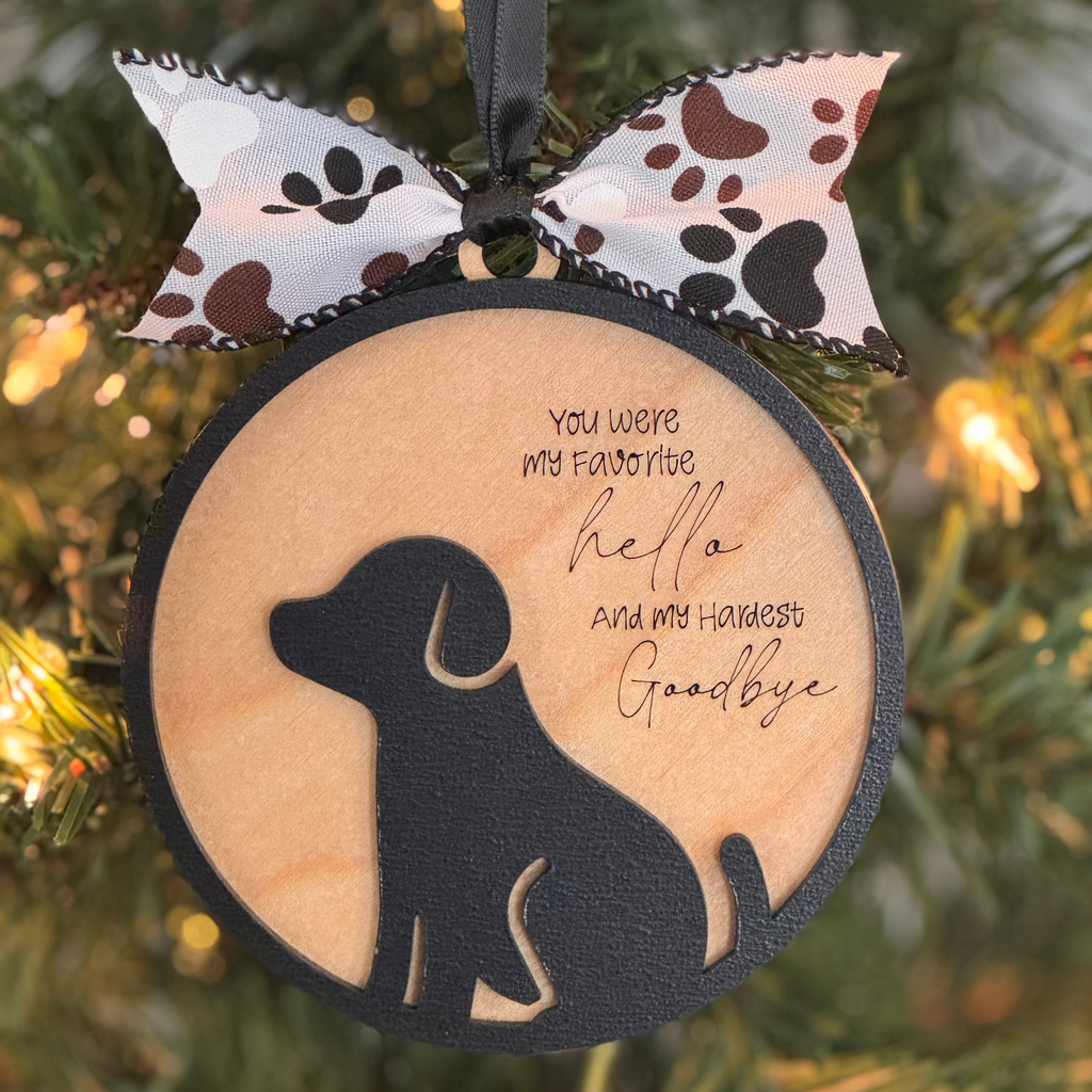 Hardest Goodbye - Dog - Personalizable