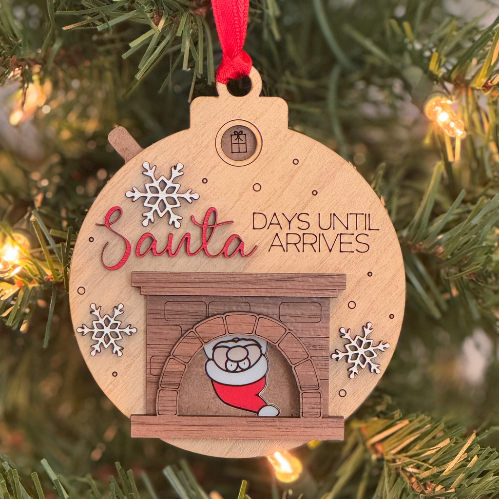 Christmas Countdown - Santa Down The Chimney