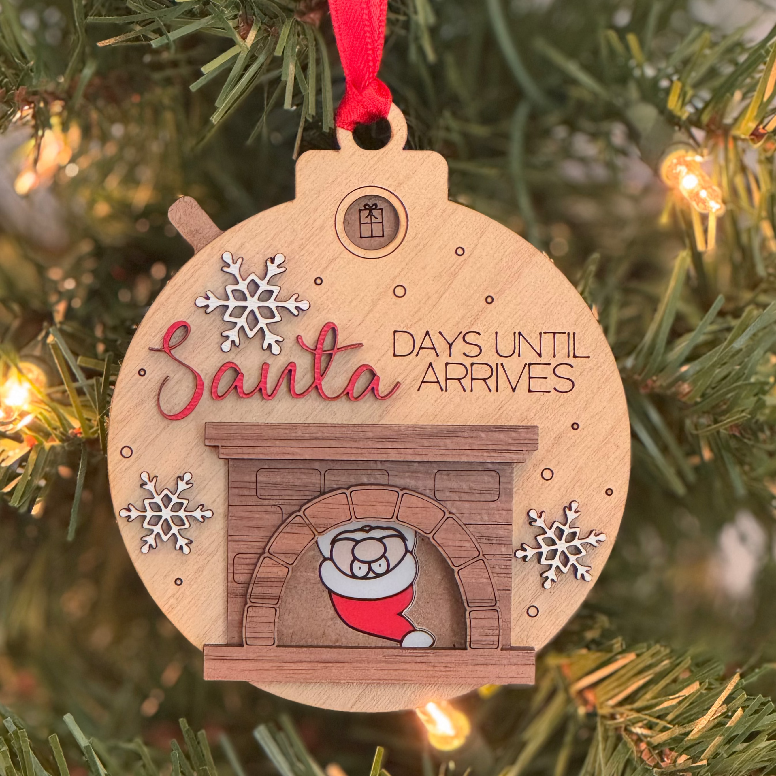 Christmas Countdown - Santa Down The Chimney