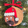 Christmas Countdown - Puppy In Santa Hat