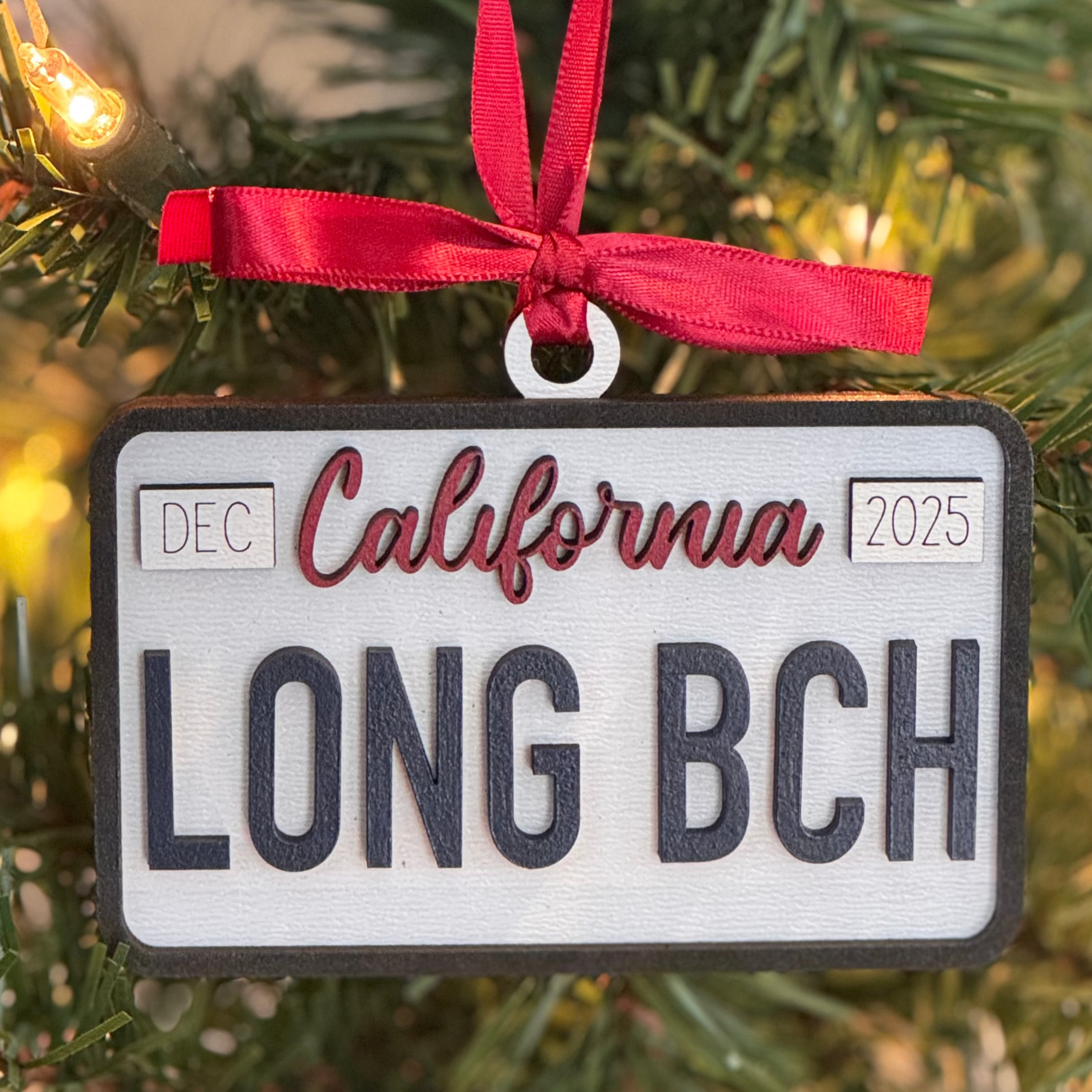 Long Beach License Plate (Traditional)
