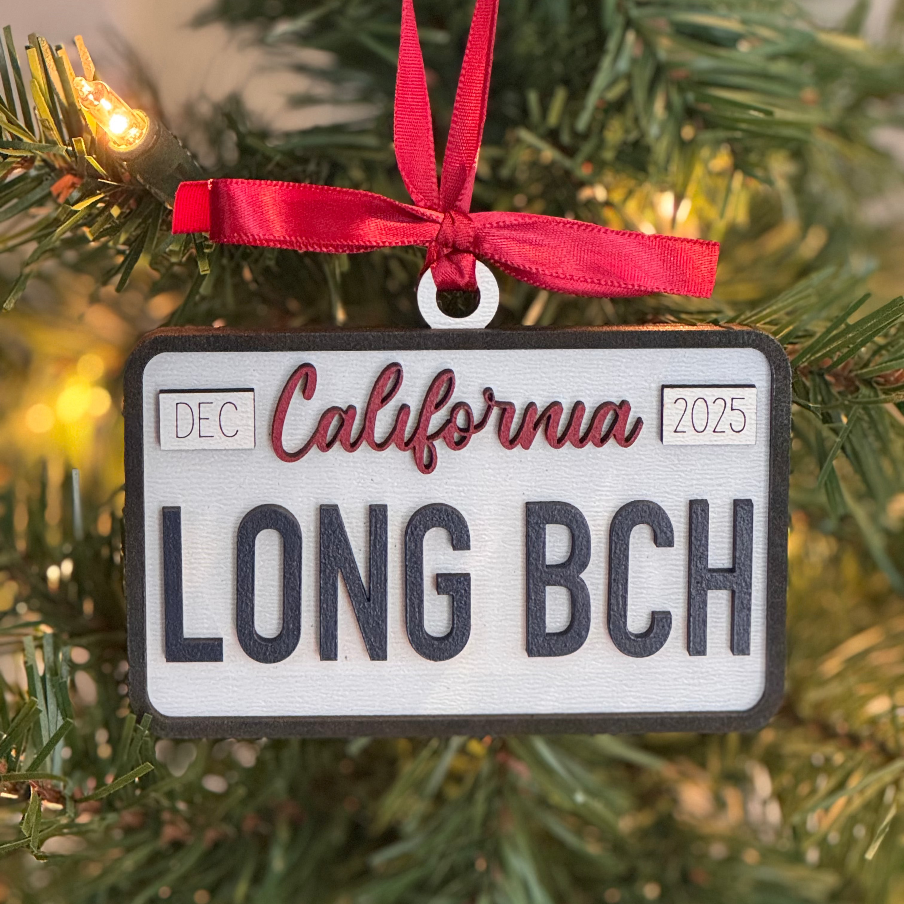 Long Beach License Plate (Traditional)