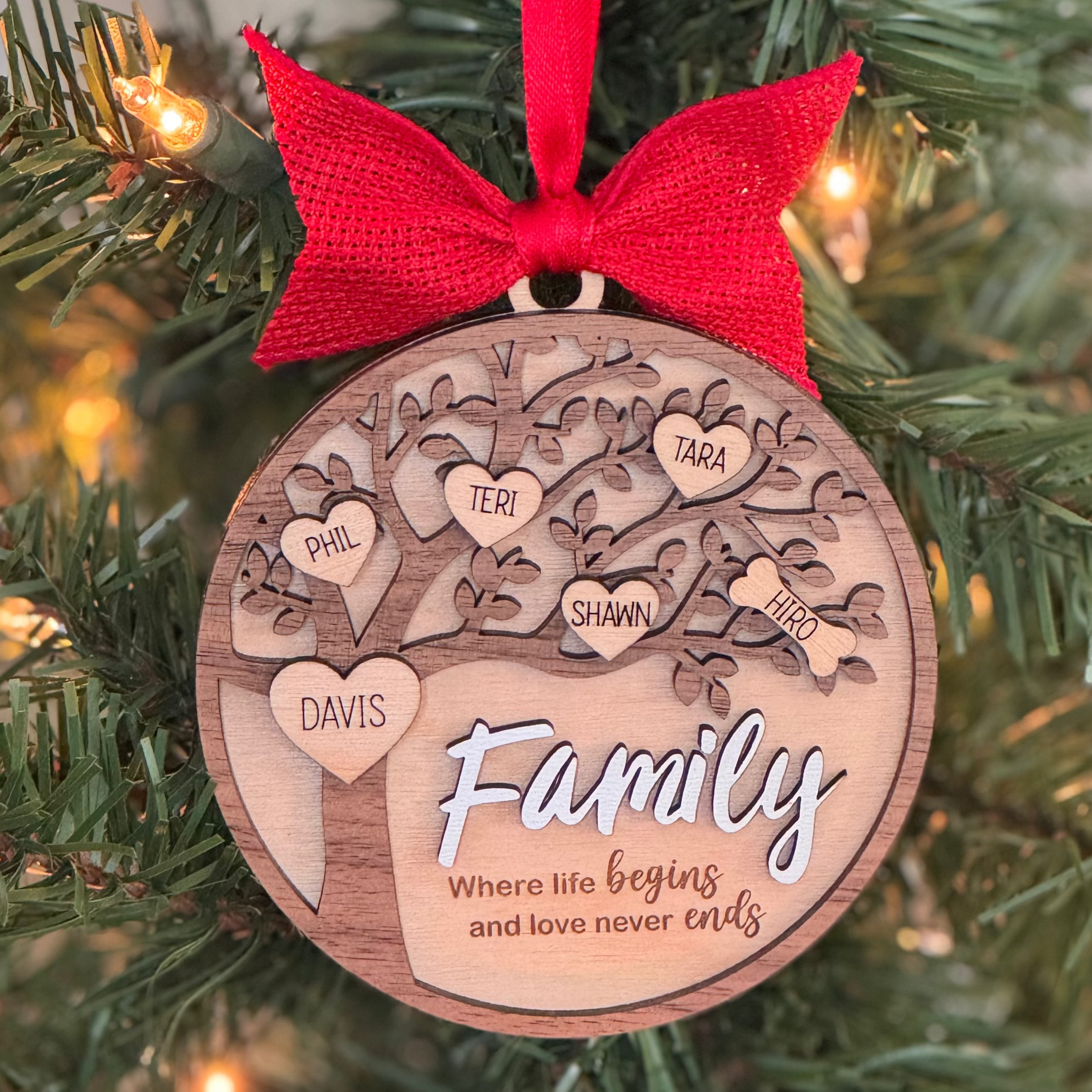 Family Tree Love Never Ends