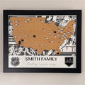 Interactive Hockey Arena Travel Map