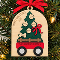 Wagon Family Ornament