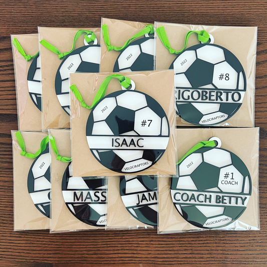 Personalized Soccer Ornament