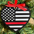Thin Red Line Heart