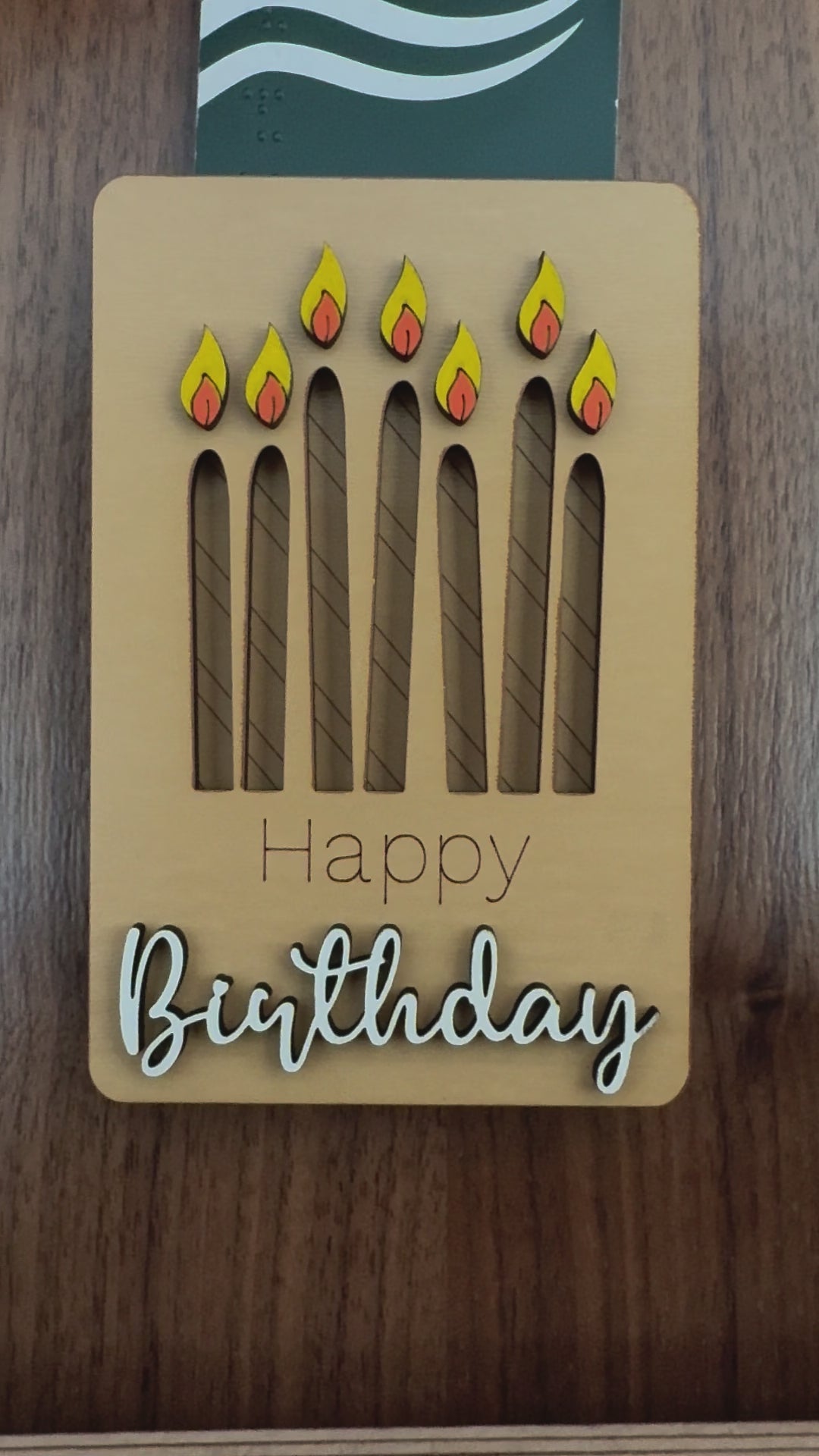Birthday Candles Gift Card Holder