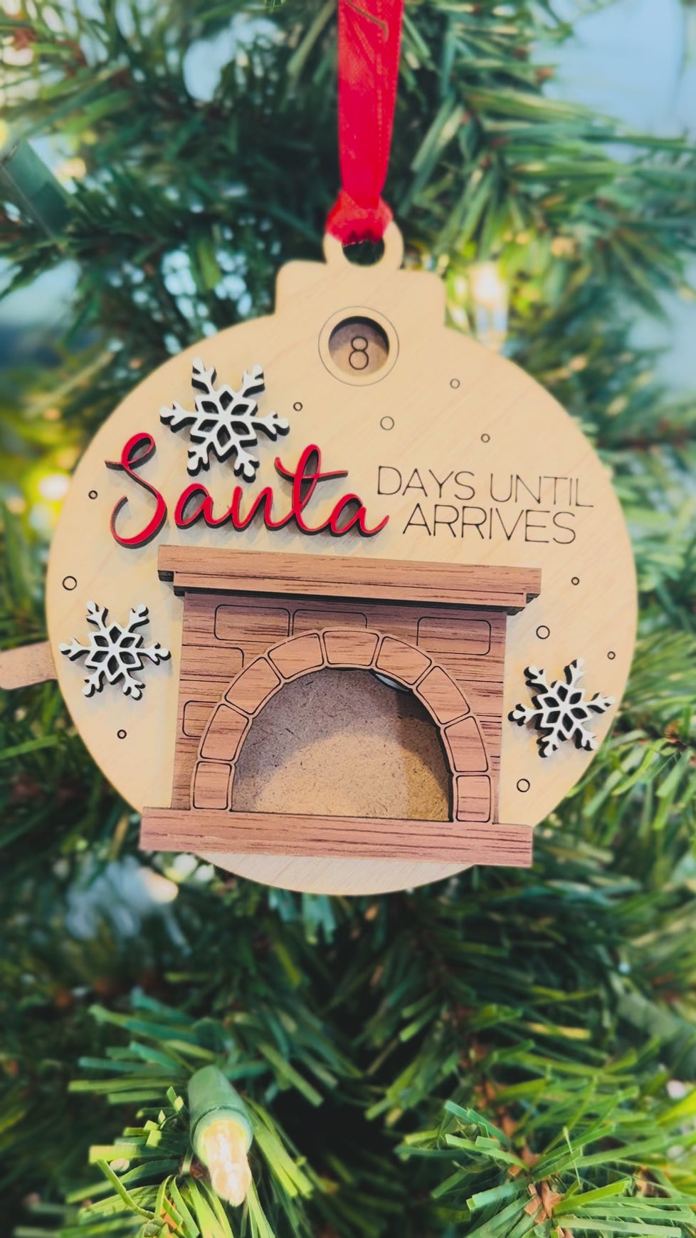 Christmas Countdown - Santa Down The Chimney